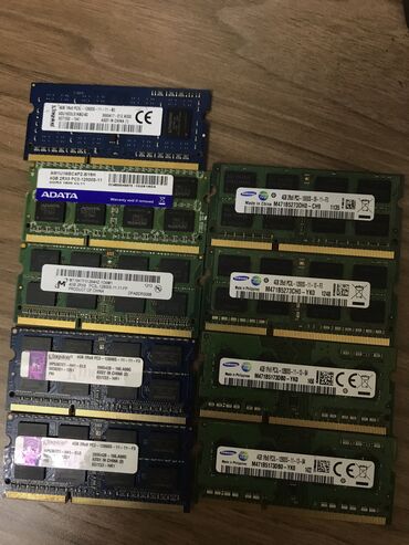 Operativ yaddaş (RAM): Operativ yaddaş (RAM) 4 GB, 1600 Mhz, DDR3, Noutbuk üçün, İşlənmiş