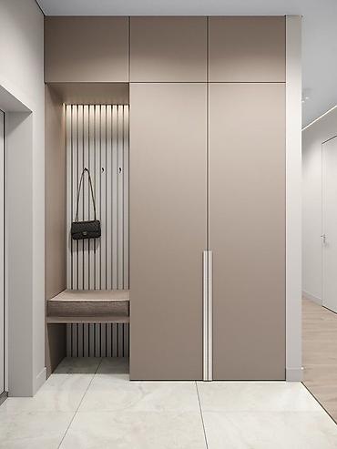 Гарнитуры для прихожей: Гарнитур для прихожей, Новый, Шкаф, Бесплатная доставка, цвет - Бежевый — 2