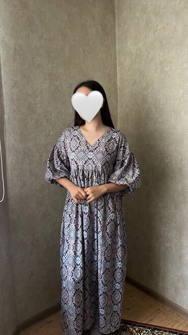 платья женское: Повседневное платье, Китай, Лето, Длинная модель, One size