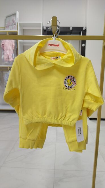 спортивные костюмы для девочек: Комплект, цвет - Желтый, Новый