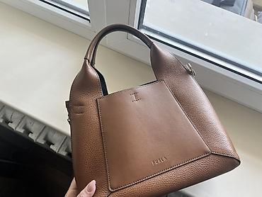 барсетка кожанный: Сумка Furla, кожаная, коричневого цвета. Б/у, в отличном состоянии — 2