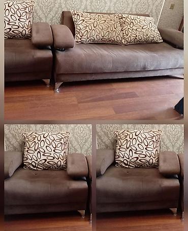 Qonaq otağı üçün yumşaq mebel dəsti – 3 hissə - 1 ədəd geniş divan və