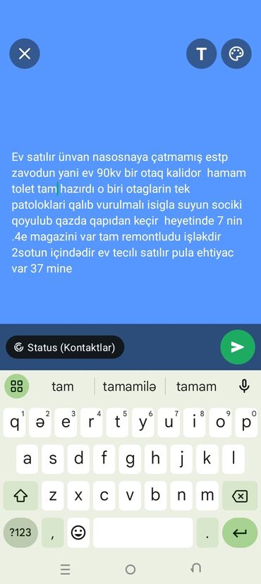 kiraye ev suraxani america: Sumqayıt, 90 kv. m, 3 otaqlı, Hovuzsuz, Qaz, İşıq, Su