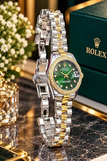 analoq saat: Yeni, Qol saatı, Rolex, rəng - Qızılı — 6