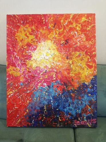 son zeng geyimleri sekilleri: Resm eseri. 100sm x 80 sm. Akril. Xarici ressamin original eseri. Her