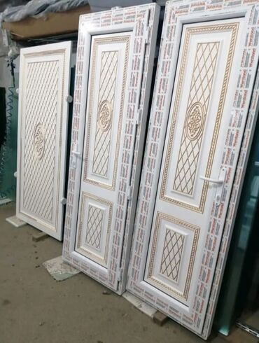 Plastik pəncərələr: Yana siyirmeli plastik qapı pəncərə Plastik və Alüminium Qapı Pəncərə — 27