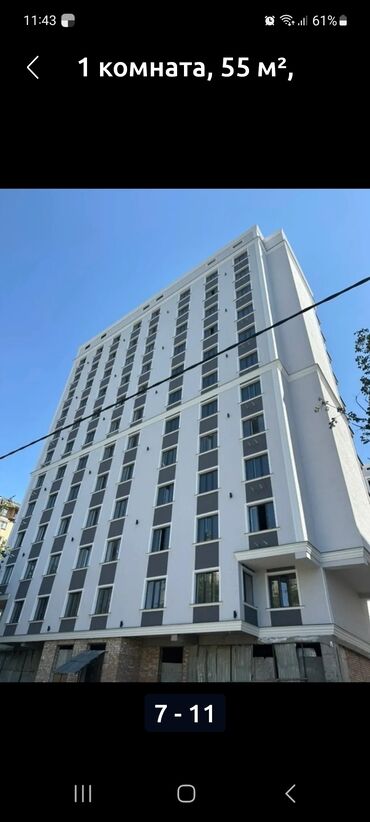 сдаю квартиру район рабочий городок: 1 бөлмө, 55 кв. м, Элитка, 5 кабат, ПСО (өзү оңдоп түзөтүп бүтүү үчүн)