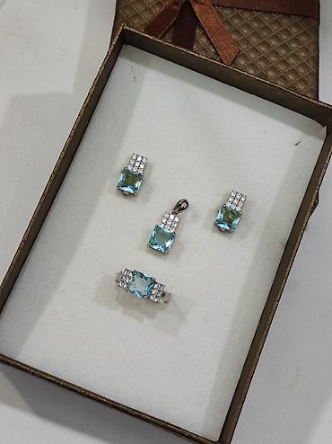 Серебряные наборы украшений: Серебряный Набор 925 пробы Размеры имеются Качество отличное Цена — 9