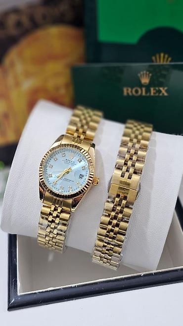 Aksesuarlar: Yeni, Qol saatı, Rolex, rəng - Yaşıl — 3