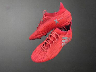 футбольные бутсы adidas: ✅ Оригинальные🟠Бутсы футбольные Adidas X 16.3 FG оранжевый, серый EU