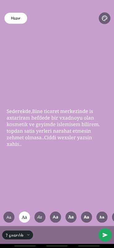 satıcı iş elanı: Satış məsləhətçisi. 3-5 illik təcrübə