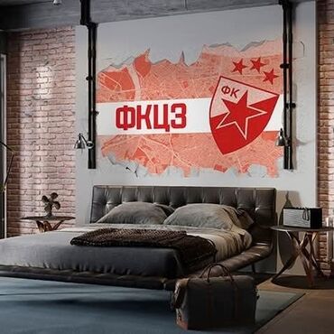 Ostalo: Zidne fototapete sa motivima FK Crvena zvezda - Tematski dizajn za — 8