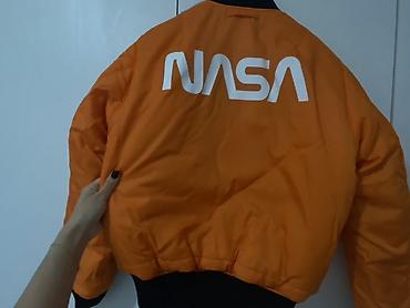 nike tech fleese: Двусторонний бомбер NASA - Модель: укороченный бомбер на молнии с — 4