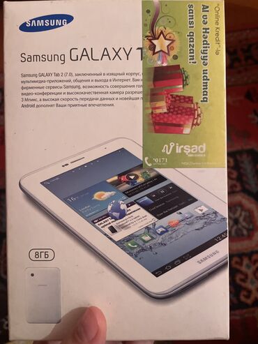 Samsung: Samsung galaxy tab 2 gt -p3100 Ag reng az islenib yeni kimidi unvan