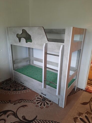 детский двухярусный кровать: Двухъярусная детская кровать + комод Двухъярусная кровать: -