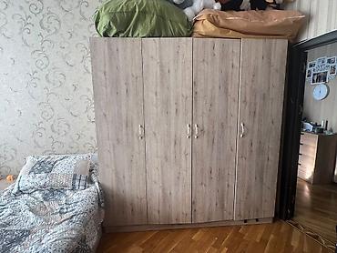 dehliz dolabi: Dörd qapılı geyim dolabı - Material: ağac naxışlı laminat/LDSP - — 1