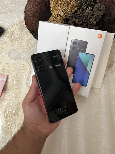 Redmi: Redmi Note 13, 128 GB, rəng - Qara, Simsiz şarj, Face ID, Sənədlərlə