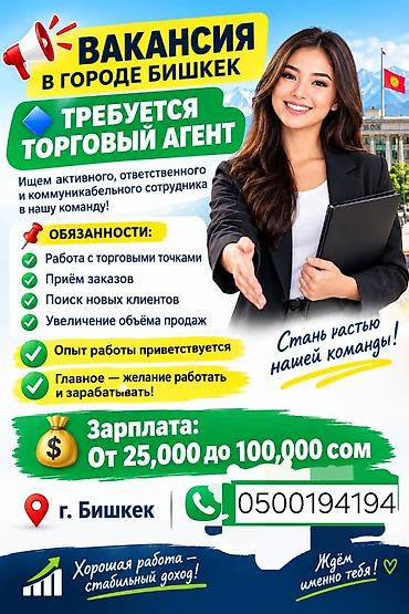 Требуется Торговый агент, График: Шестидневка, Менее года опыта, % от продаж, Полный рабочий день