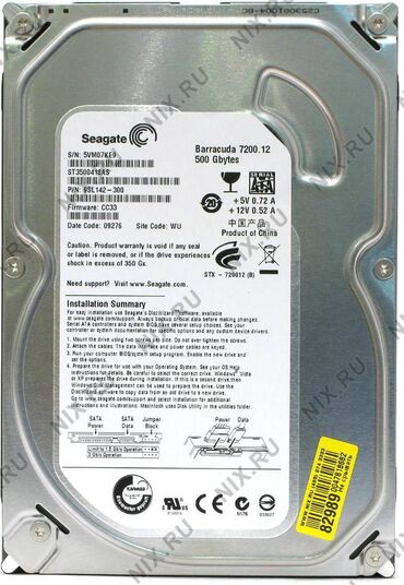 жоский диск пк: Накопитель, Б/у, Seagate, HDD, 512 ГБ, 3.5", Для ПК