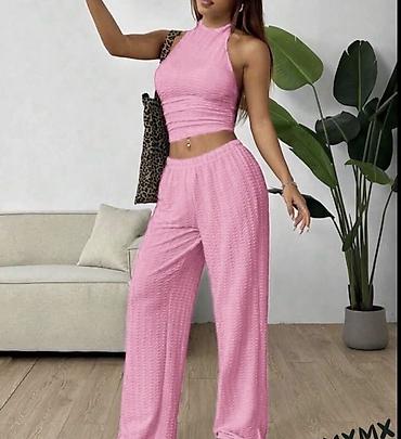 Kompleti: Ženski komplet – top bez rukava + široke pantalone. - Top: pripijena na lalafo.rs — 5 Kompleti: Ženski komplet – top bez rukava + široke pantalone. - Top: pripijena — 5