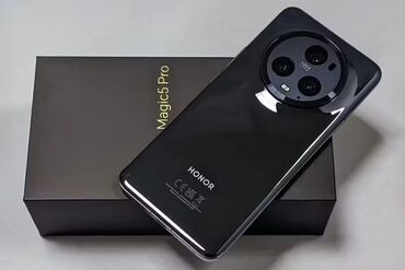 telefon satilir: Honor Magic 5 Pro, 512 GB, rəng - Qara, Barmaq izi