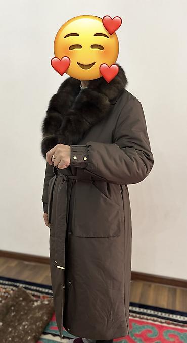 Пальто: Пальто, Классика, Осень-весна, Ангора, Длинная модель, Двубортная модель, 2XL — 12