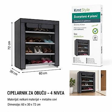 KMT 4 Nivoa polica za cipele 2407960-A Praktičan cipelar sa 4 nivoa