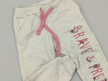 spodnie welurowe pepco: Sweatpants, Little kids, 4-5 years, 104/110, condition - Fair