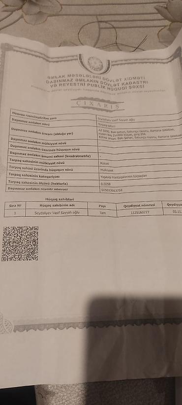saray torpag: Biznes üçün, Mülkiyyətçi, Texniki pasport — 6