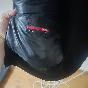 принимаем вещи: Мужская куртка, 2XL, Prada, Б/у, цвет - Черный, Самовывоз, Платная доставка — 3