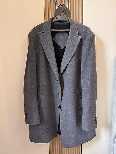 альпака пальто: Мужское пальто SACO Slim Fit - Состав ткани: шерсть 80%, кашемир 20% — 1