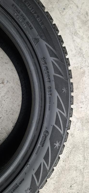 Шиналар жана дисктер: Шиналар 215 / 55 / R 17, Winter stud, Жаңы, Комплект, Кытай, Sailun — 2