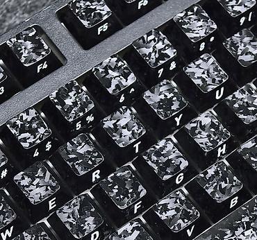 карбоновый чехол: Клавиатура, Механическая, Bluetooth, Проводное подключение, Размер: 75% — 5