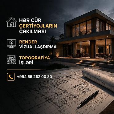 çertyoj: Memarlıq və mühəndislik xidmətləri - Hər cür çertyojların çəkilməsi — 1