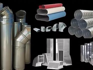 tam insaat: Havalandırma kanalları və fitinqləri - Materiallar: sinklənmiş polad — 1