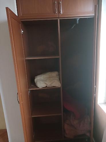 Ev üçün mebel: Künc tipli 2 hissəli qapalı şkaf dəsti - Material: ağac teksturalı — 4