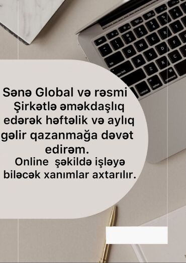 Anbar: Global və rəsmi şirkətlə əməkdaşlıq edərək həftəlik və aylıq gəlir