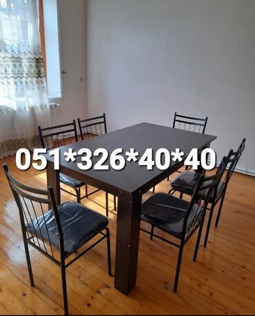 Masa və oturacaq dəstləri: Qonaq otağı üçün, Yeni, Dördbucaq masa, 4 stul -da lalafo.az — 22 Masa və oturacaq dəstləri: Qonaq otağı üçün, Yeni, Dördbucaq masa, 4 stul — 22