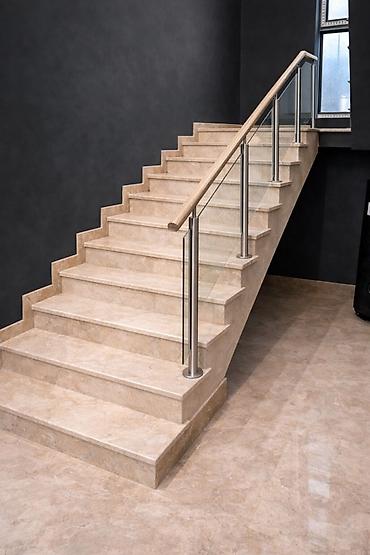 Mərmər: Mərmər pilləkənlər – dizayn və quraşdırma - Material: təbii mərmər — 2