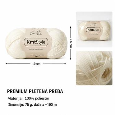 KMT Premium pamučna beli 809668 Višenamenska pređa idealna za ručne