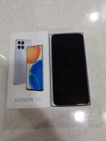 islenmis telefon aliram: Honor X8, 128 GB, Barmaq izi