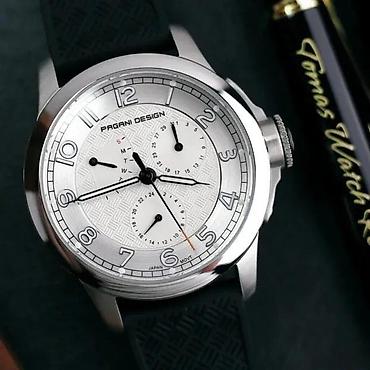 Ručni satovi: PAGANI DESIGN PD-1780 - 40mm - Bela - Seiko VK88 Potpuno nov muški — 4