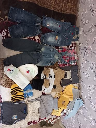 cimerlik geyimleri: Uşaq geyimləri dəsti – oğlan üçün Paket tərkibi: - 3 ədəd cins şalvar — 1