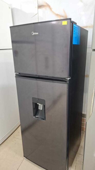 Soyuducular: İşlənmiş 2 qapılı Midea Soyuducu Satılır, rəng - Boz, Dispenserli