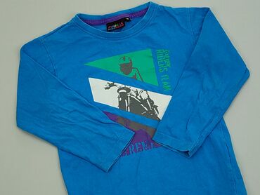 Bluzki: Bluzka 5 lat, wzrost - 110 cm., stan - Dobry, wzór - Jednolity kolor, kolor - Błękitny
