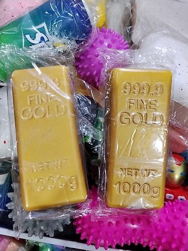 Брелоктор: Золотой брусок-игрушка/сувенир “999.9 FINE GOLD”, вес на корпусе: 1000 — 2