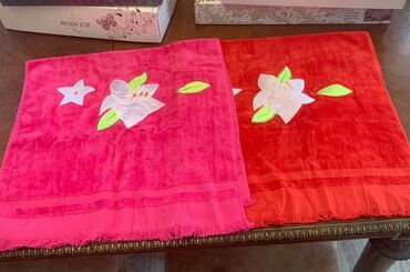 Наволочки: Yenidir El Uz desmalı Dekorativ dəsmallar dəsti - Rənglər: parlaq