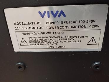 Monitorlar: Led Monitor VİVA Model: UA22HD 22-düym ekrandır. Əla işləyir, heç bir — 17