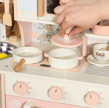 Игрушки: В наличии !!! Детская игровая кухня для девочки в нежно розовом цвете — 2