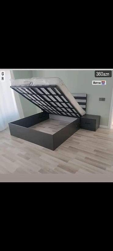 Çarpayılar: - Ölçü: 160 x 200 sm (şəkildə göstərilib) - Üstü qaldırılan baza — 5